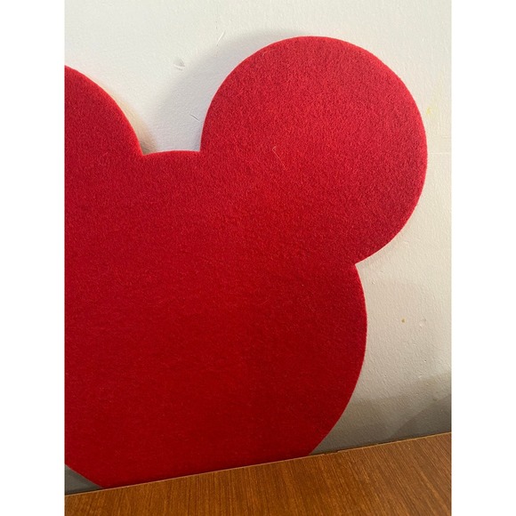 Black & Red Mickey Mouse Foam Head Signs Decorations Crafts - Picture 5 of 6